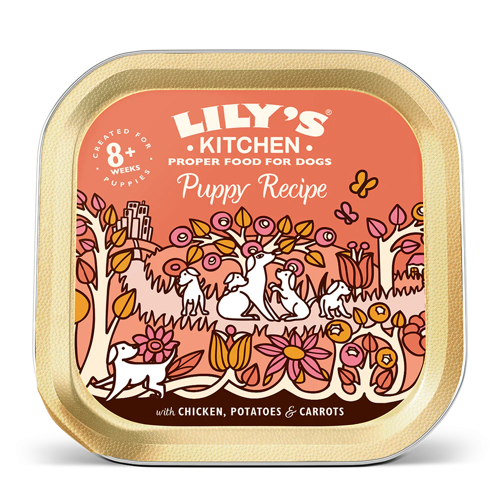 LILY'S KITCHEN PUPPY RECIPE CHICKEN, POTATOES & CARROTS 12X150G