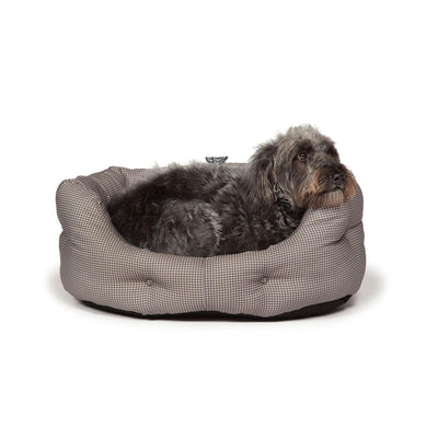 Danish Design Vintage Deluxe Slumber Bed Dogstooth 18" (45 Cm) Grey