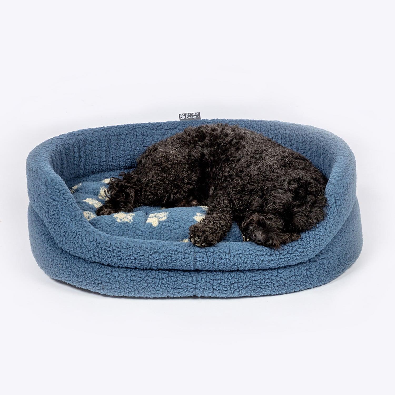 DANISH DESIGN HARBOUR PAW FLEECE SLUMBER BED - Ormskirk Pets