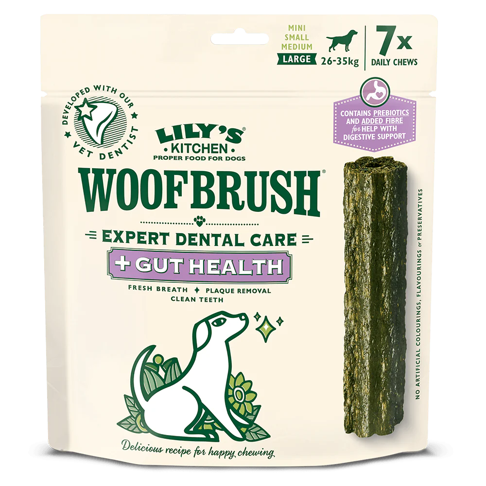 Lily's Kitchen Dog Woofbrush Gut Health Dental Chew Large - Ormskirk Pets