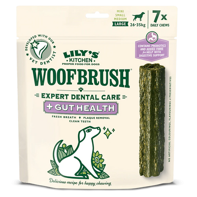 Lily's Kitchen Dog Woofbrush Gut Health Dental Chew Large - Ormskirk Pets