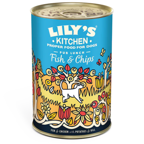 Lily's Kitchen Dog FISH & CHIPS 400g x 6