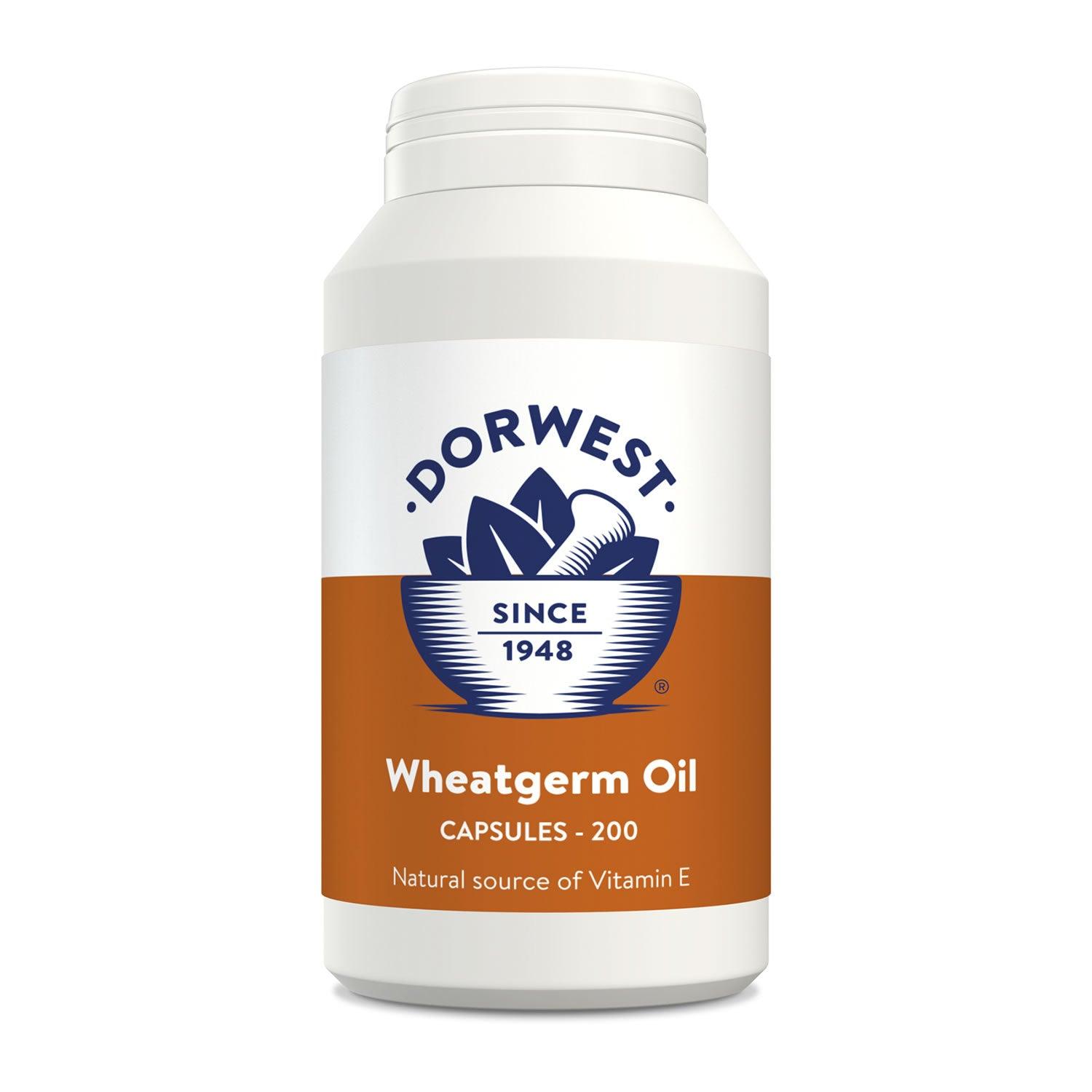 Dorwest Herbs Wheatgerm Oil For Dogs/Cats 200 Capsules - Ormskirk Pets