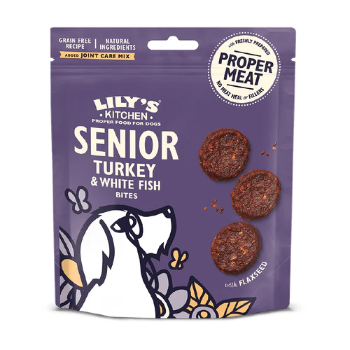 Lily's Kitchen Dog Turkey & Whitefish Senior Treats 70g - Ormskirk Pets