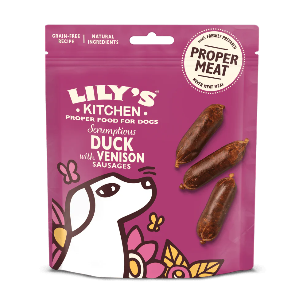 Lily's Kitchen Dog Duck & Venison Sausage 70g - Ormskirk Pets