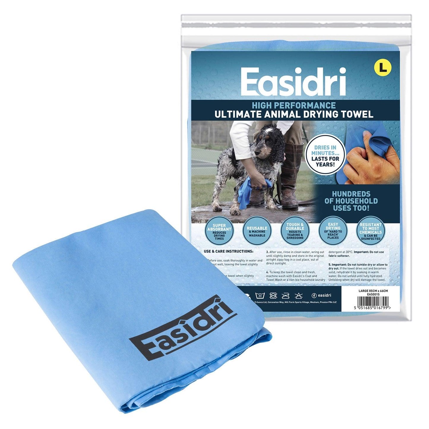 Easidri Ultimate Drying Towel Large - Ormskirk Pets