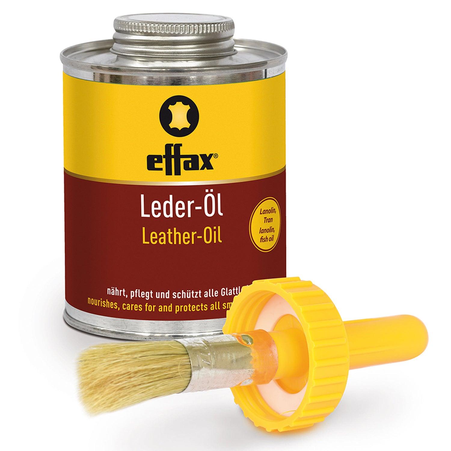 Effax Leather Oil C/W Brush 475ml - Ormskirk Pets