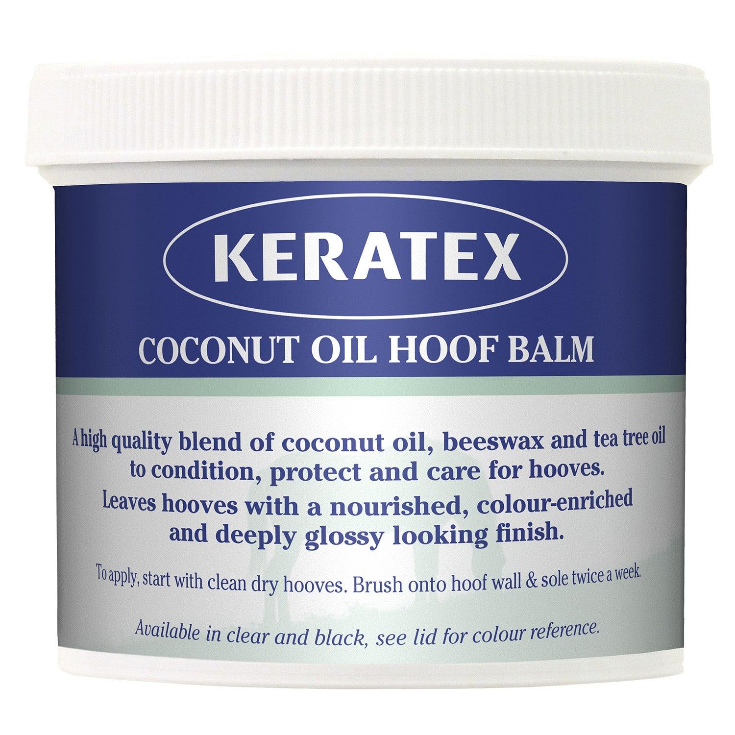 Keratex Coconut Oil Hoof Balm Black X 400g - Ormskirk Pets