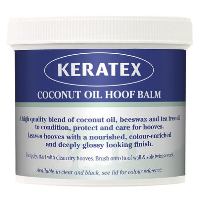 Keratex Coconut Oil Hoof Balm Black X 400g - Ormskirk Pets