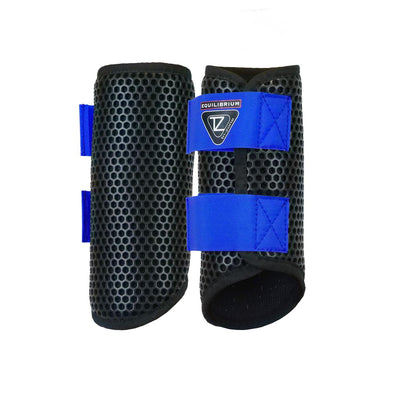 EQUILIBRIUM TRI-ZONE BRUSHING BOOTS BLACK/ROYAL BLUE - Ormskirk Pets