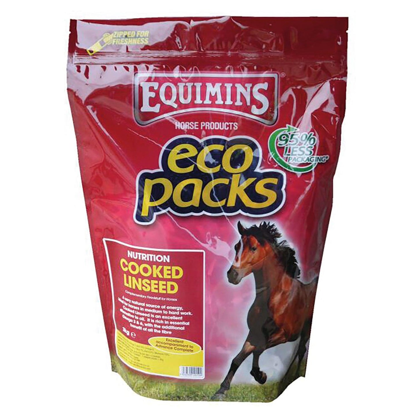 Equimins Cooked Linseed 3Kg Eco Pack Refill - Ormskirk Pets