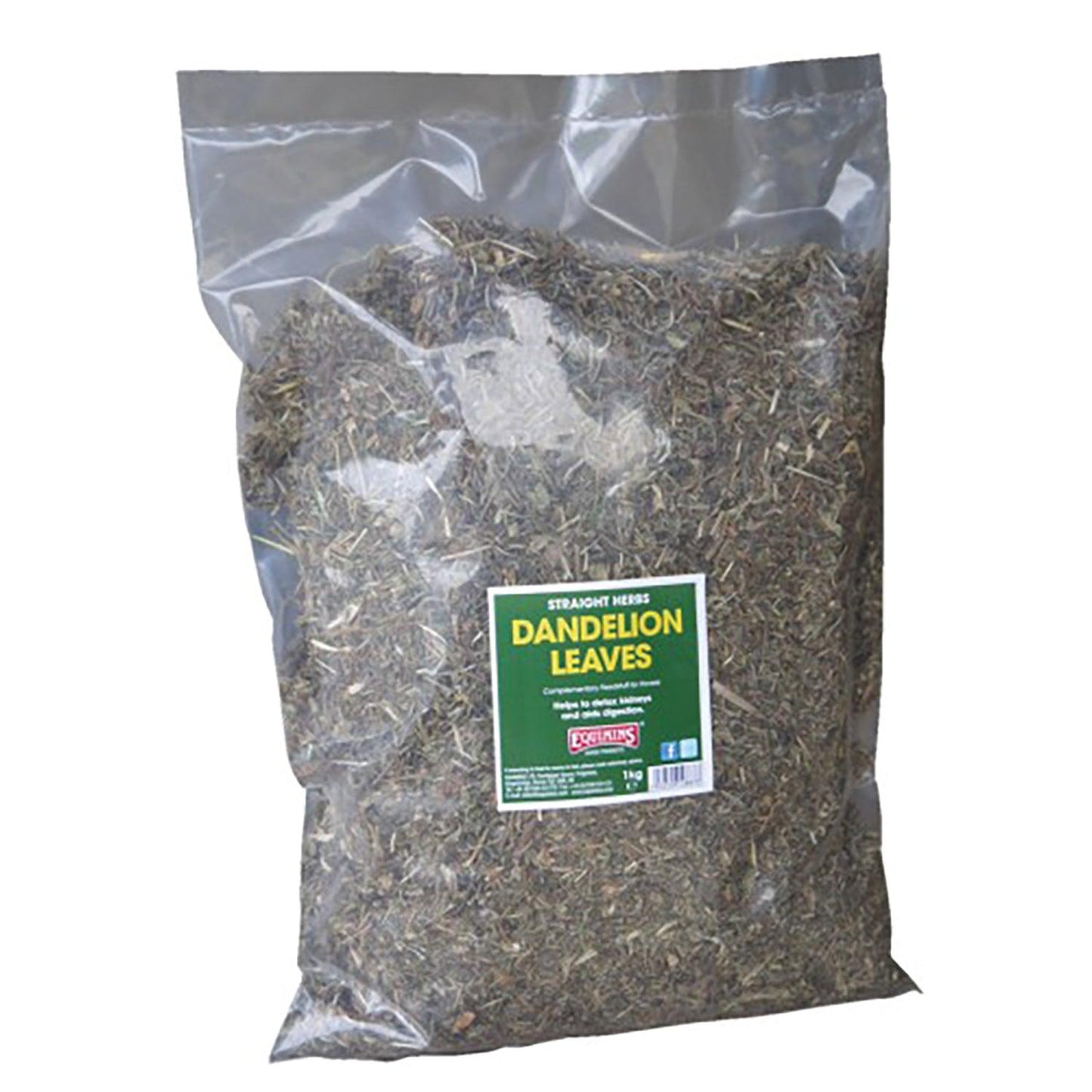 Equimins Straight Herbs Dandelion Leaves 1Kg - Ormskirk Pets