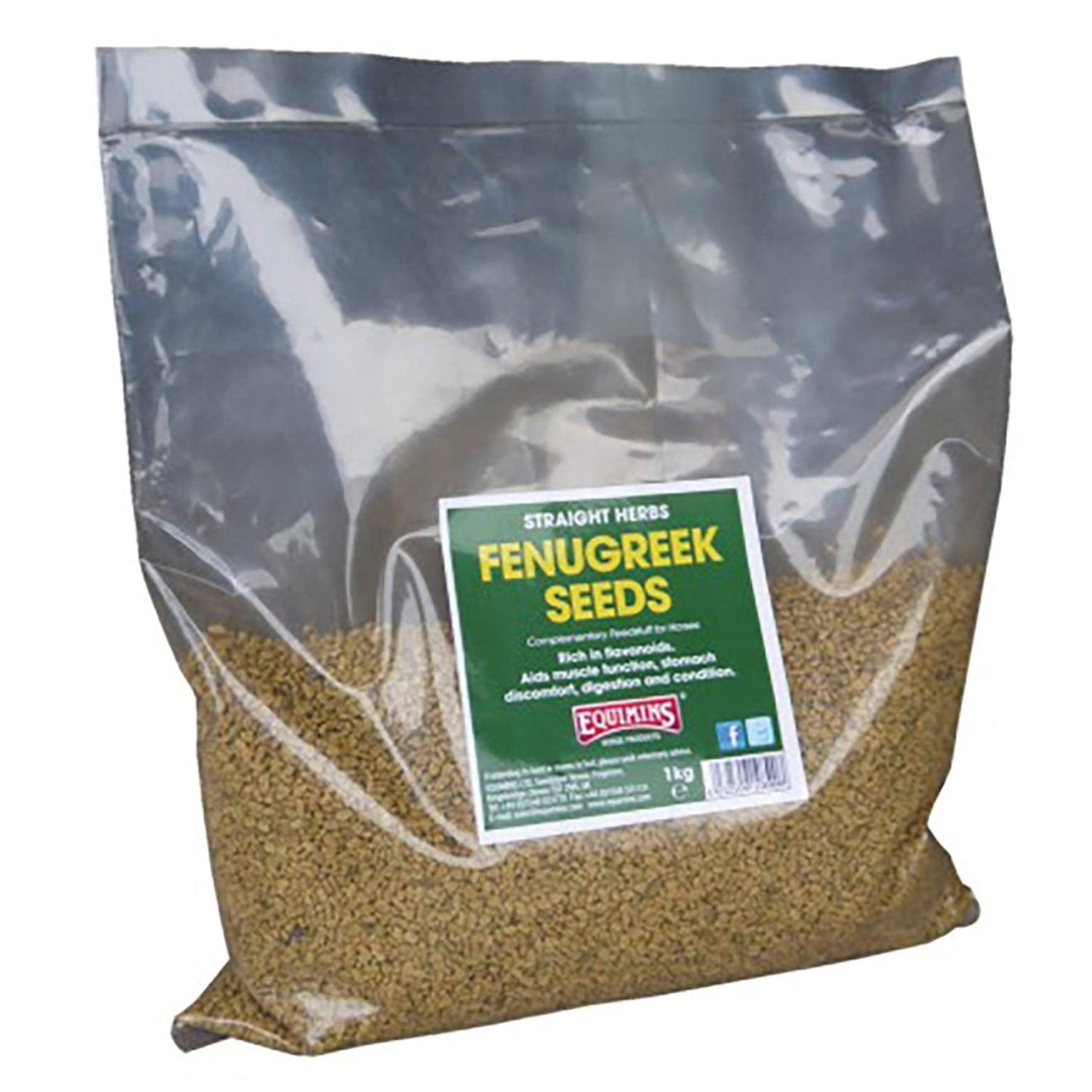 Equimins Straight Herbs Fenugreek Seeds 1Kg - Ormskirk Pets