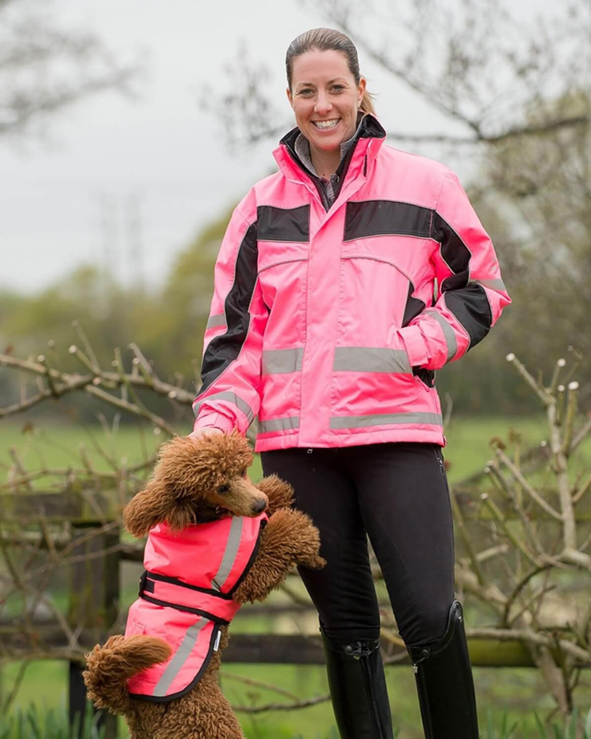 EQUISAFETY WINTER INVERNO RIDING JACKET PINK - Ormskirk Pets