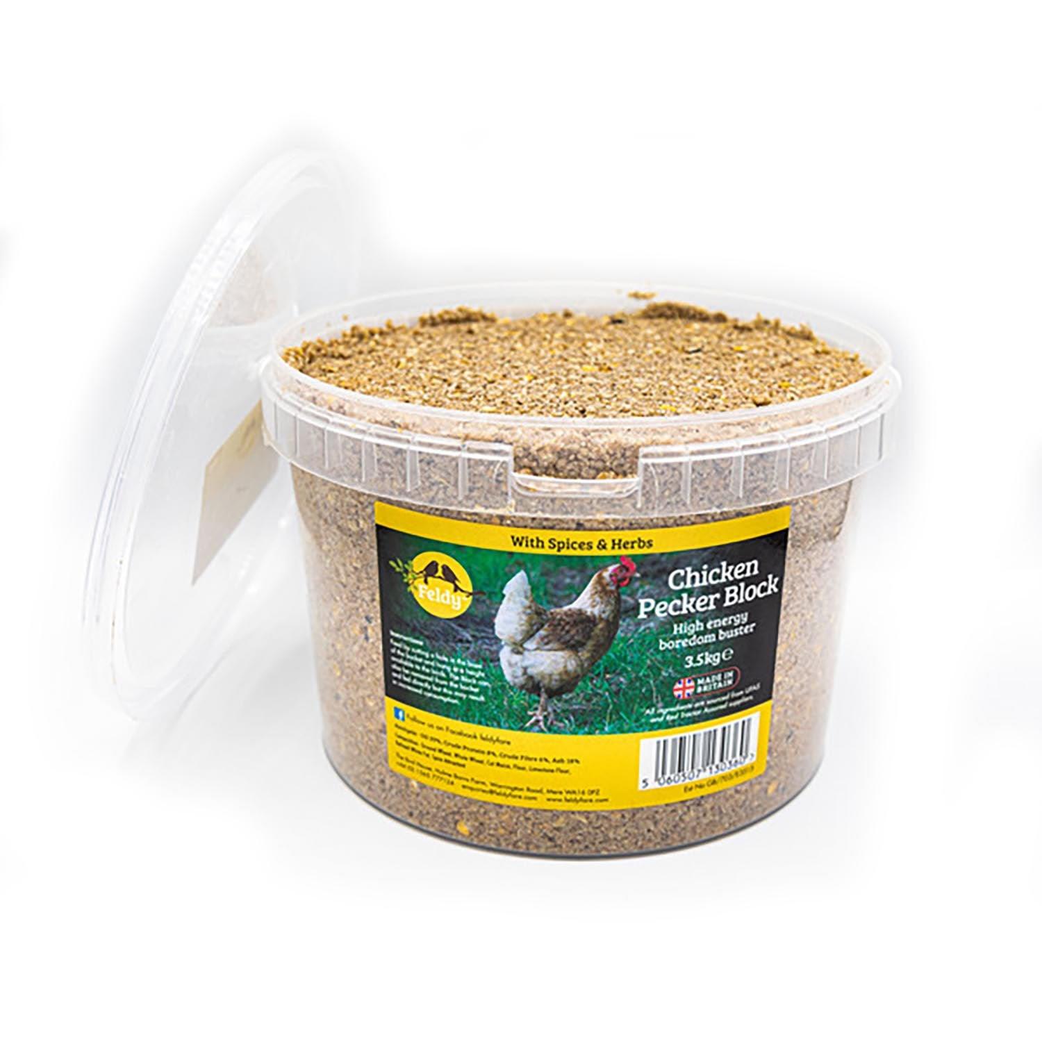 Feldy Chicken Pecker Block Original 3.5kg - Ormskirk Pets