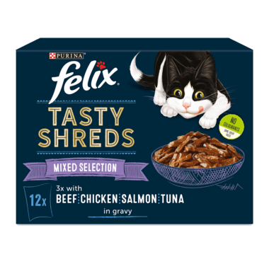 Felix Tasty Shreds Mixed Selection 12X80G