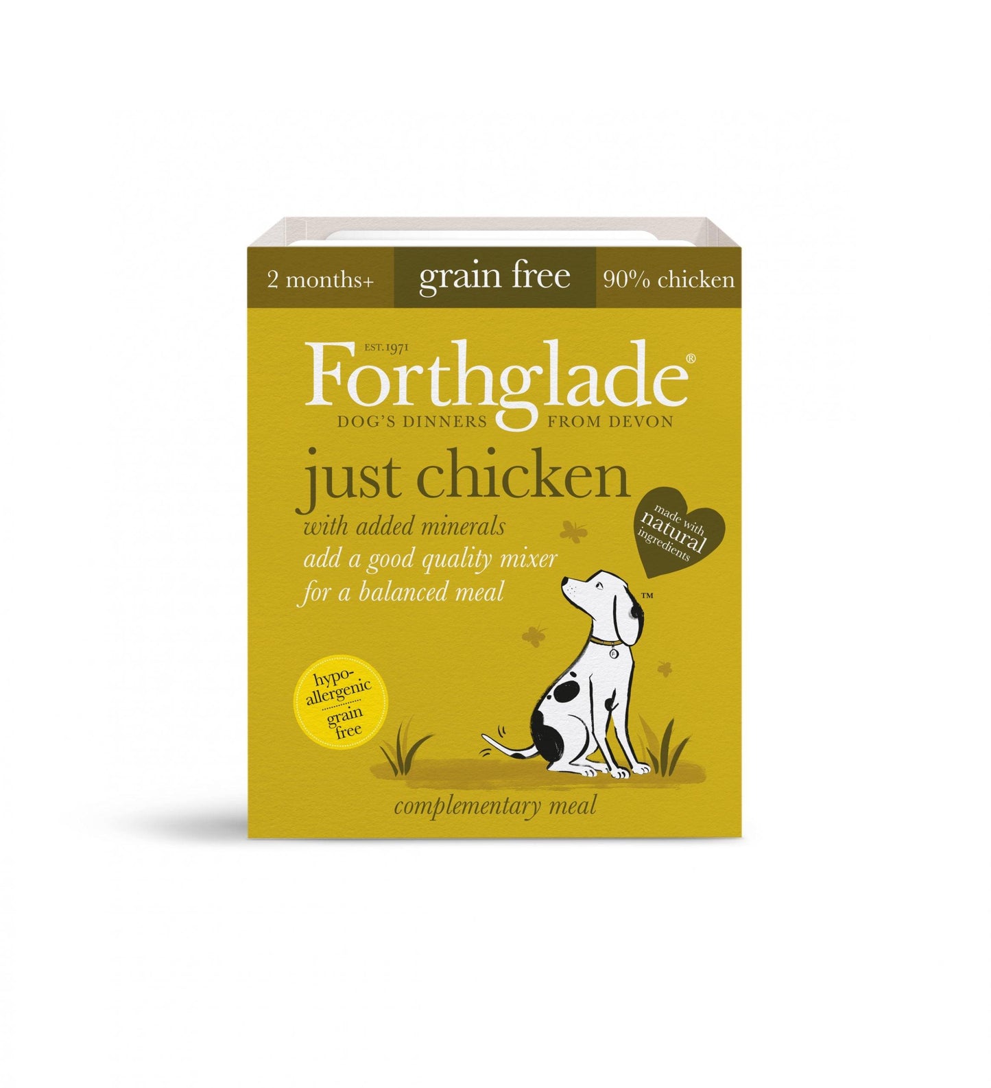 Forthglade Just Chicken Grain Free 395g x 18 - Ormskirk Pets