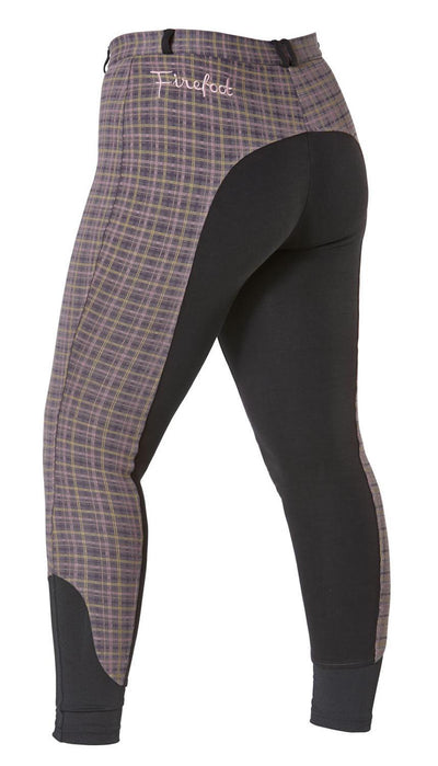 Firefoot Farsley Breeches Ladies Rose Gold Check 26" - Ormskirk Pets