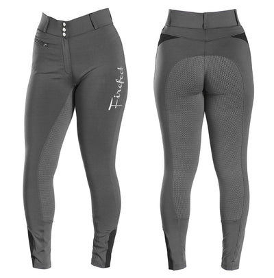 Firefoot Bankfield Sticky Bum Breeches Ladies Grey/Black 36"