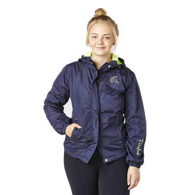 Firefoot Basic Showerproof Jacket Ladies Navy/Lime Small - Ormskirk Pets