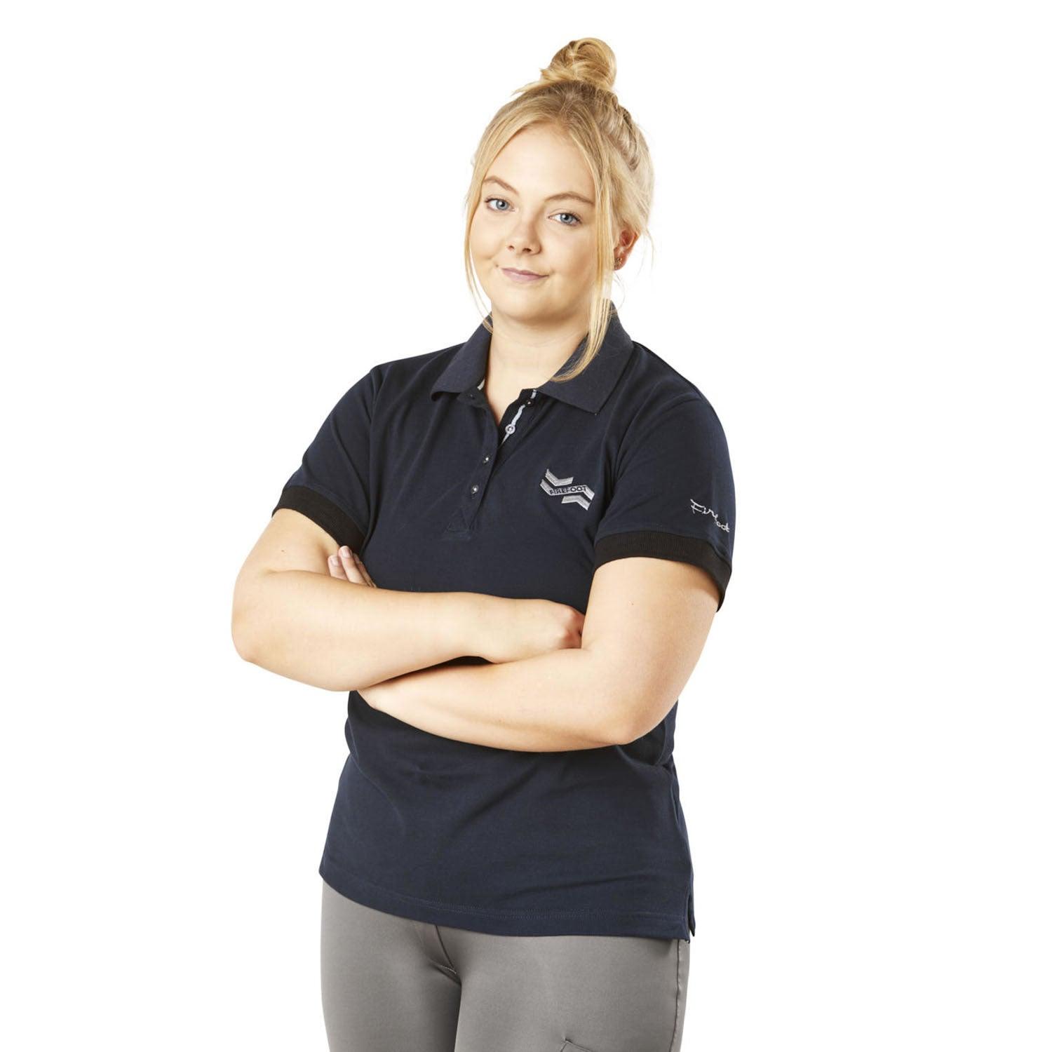 FIREFOOT ROXBY BASIC POLO SHIRT LADIES NAVY/SILVER - Ormskirk Pets