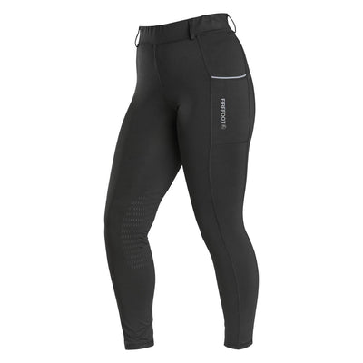 FIREFOOT HOWDEN RIDING TIGHTS LADIES BLACK/GREY - Ormskirk Pets