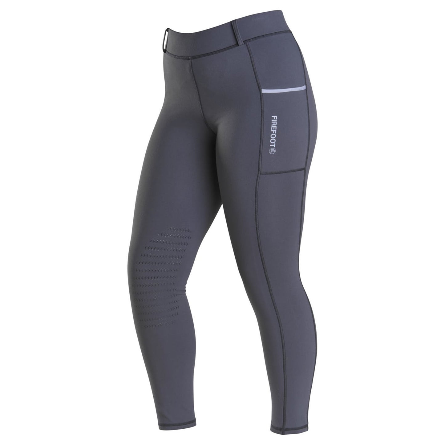 FIREFOOT THIRSK FLEECE LINED BREECHES LADIES CHARCOAL/BLUE LADIES