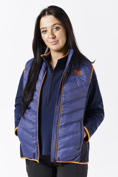 FIREFOOT GILET LADIES NAVY/ORANGE