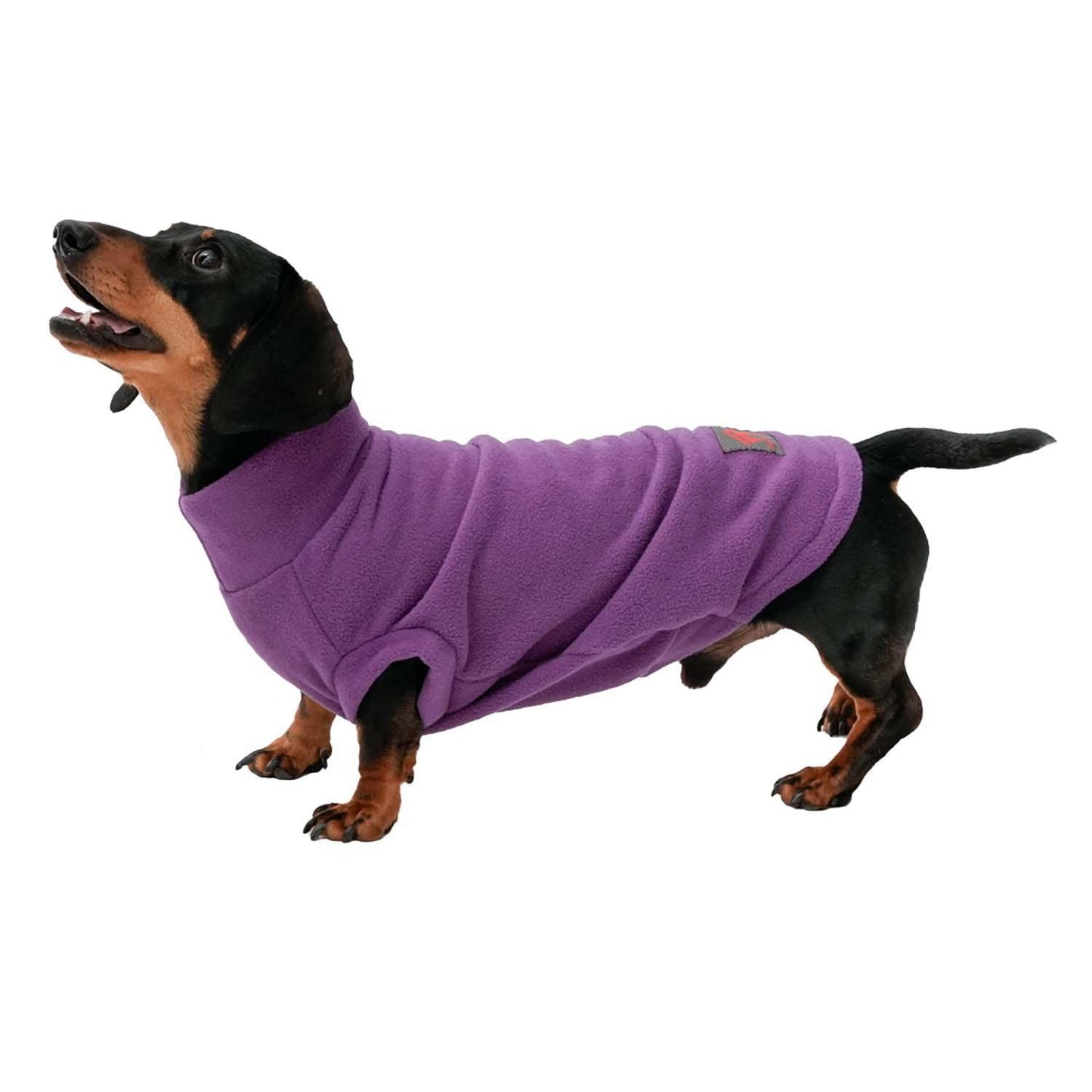 FIREFOOT FLEECE DACHSHUND JUMPER PURPLE