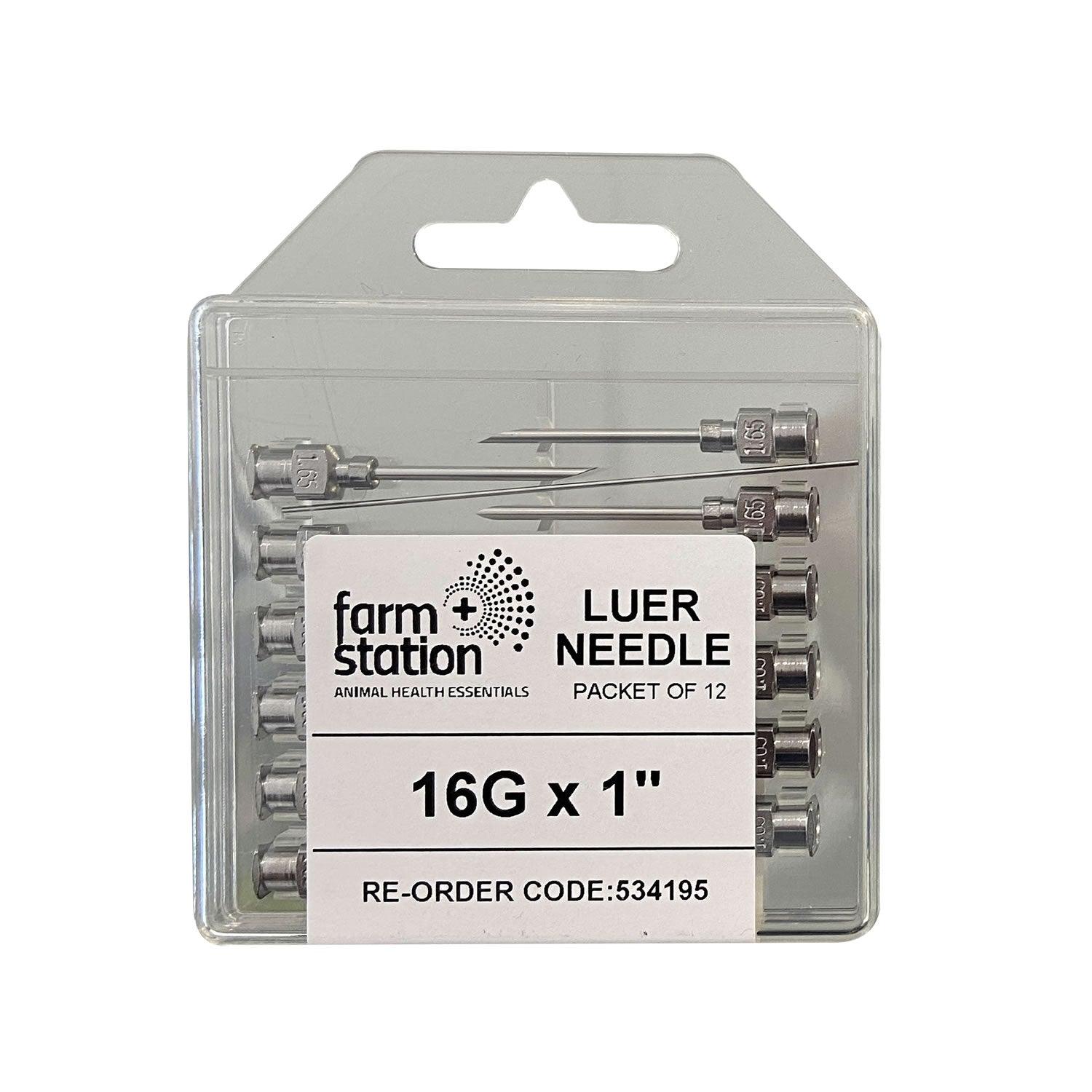 Needles Reusable 16 Gauge x 1 12 Pack - Ormskirk Pets