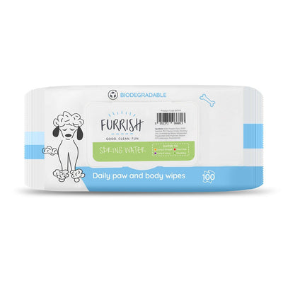 Furrish Daily Paw & Body Wipes Spring Water 100 Pack - Ormskirk Pets