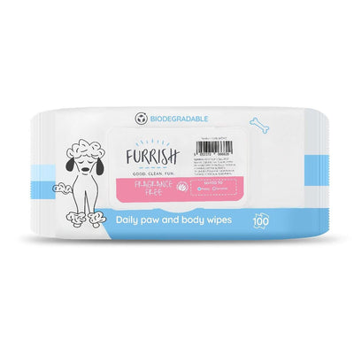 Furrish Daily Paw & Body Wipes Fragrance Free 100 Pack - Ormskirk Pets