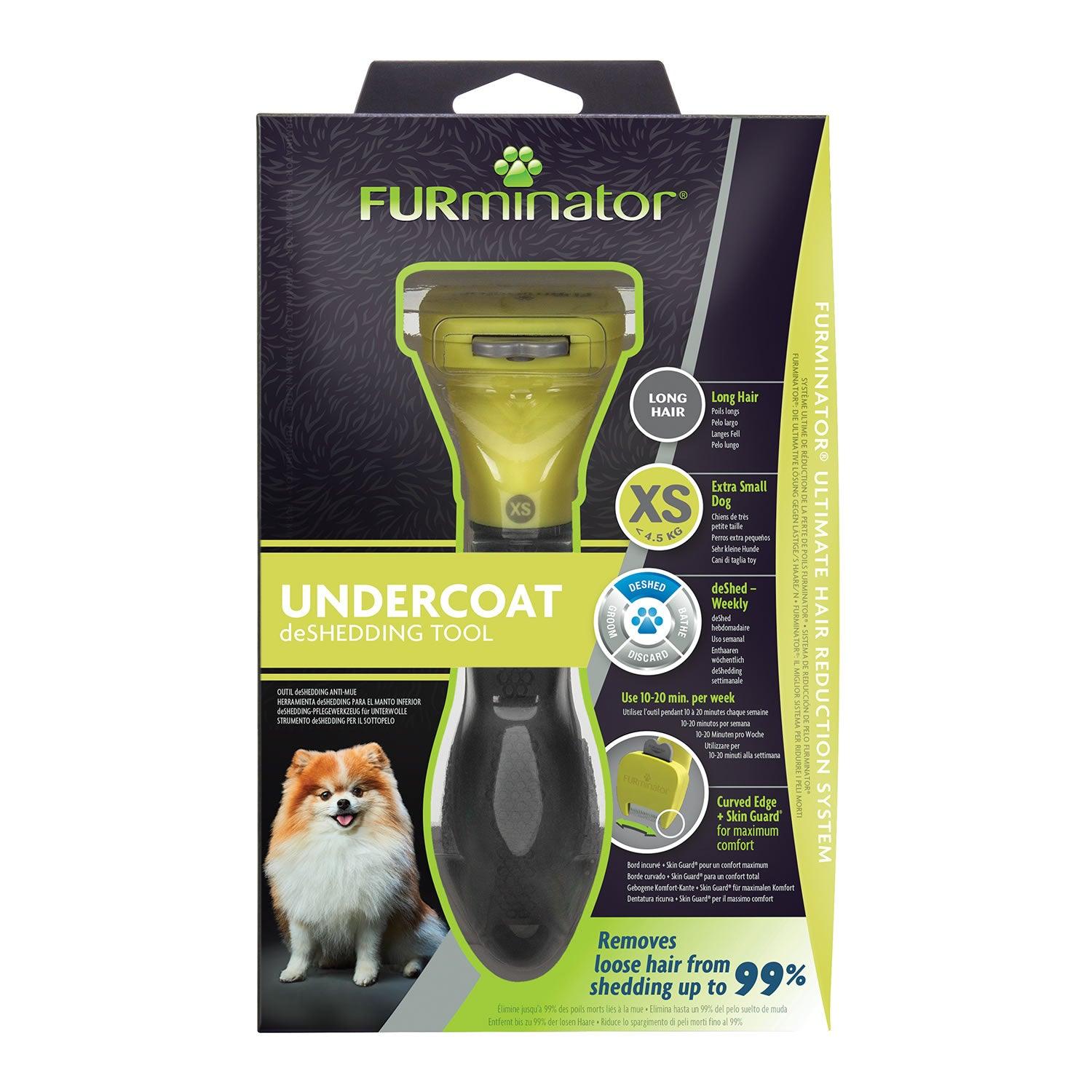 Furminator Undercoat Deshedding Tool For Long Hair Dog X-Small - Ormskirk Pets