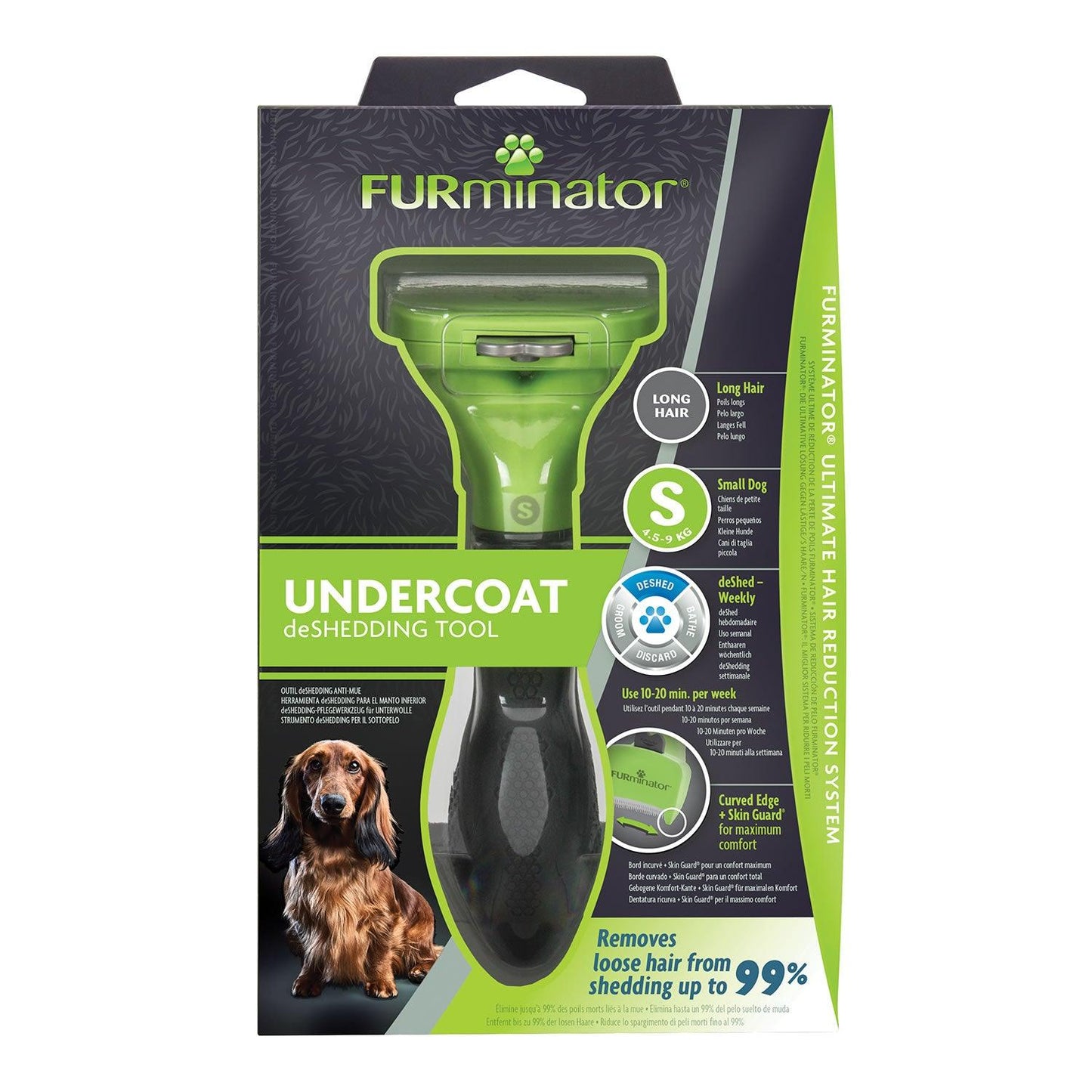 Furminator Undercoat Deshedding Tool For Long Hair Dog Small - Ormskirk Pets