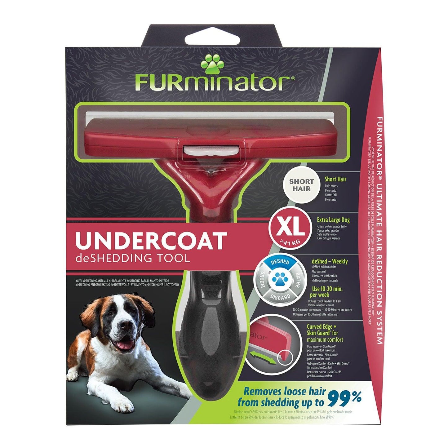 Furminator Undercoat Deshedding Tool For Short Hair Dog Xlarge - Ormskirk Pets