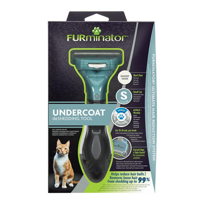 Furminator Undercoat Deshedding Tool For Short Hair Cat Small - Ormskirk Pets