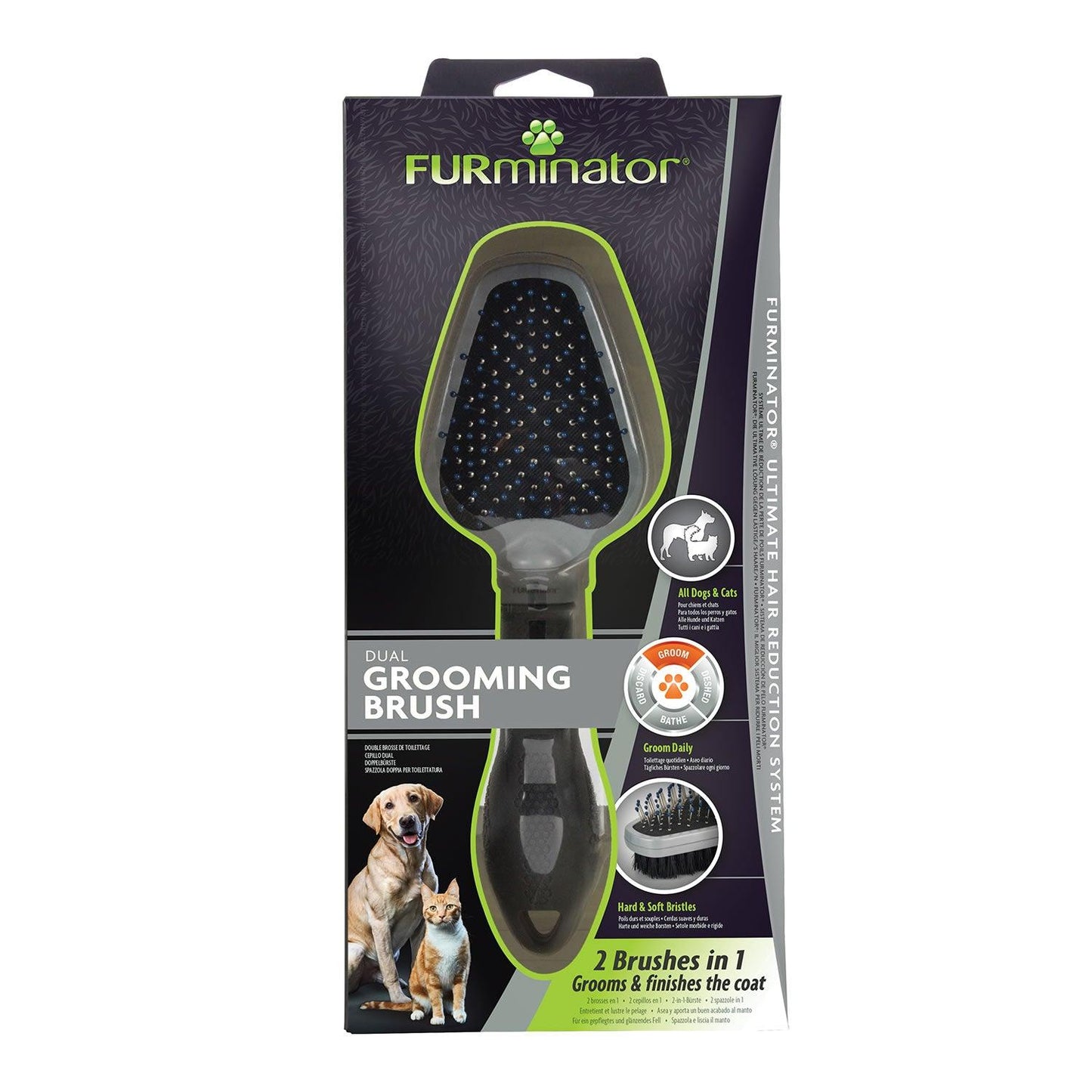 Furminator Dual Grooming Brush - Ormskirk Pets