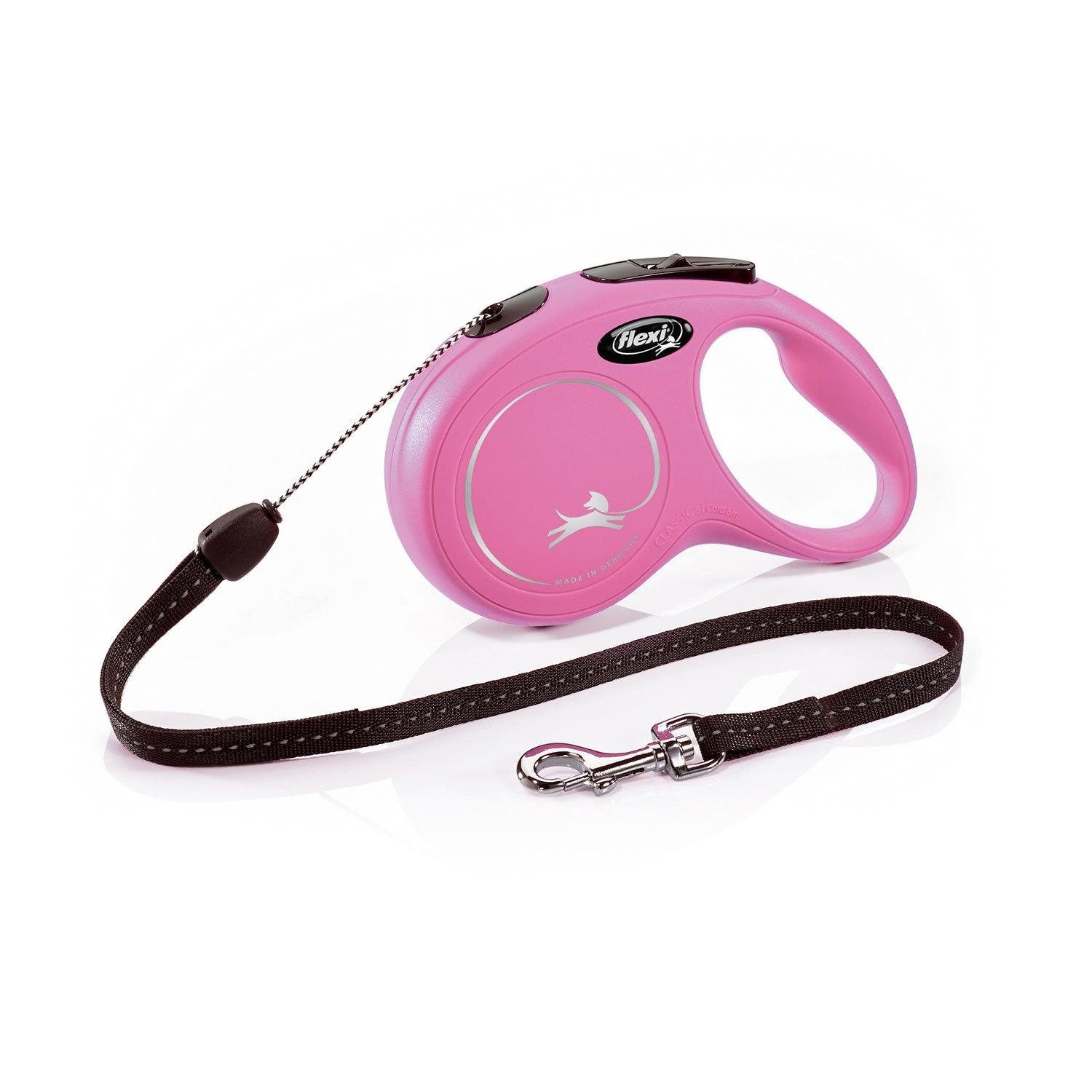 Flexi New Classic Cord Pink 8M Small - Ormskirk Pets