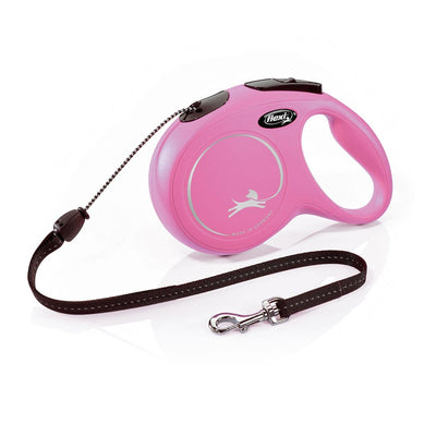 Flexi New Classic Cord Pink 8M Medium - Ormskirk Pets