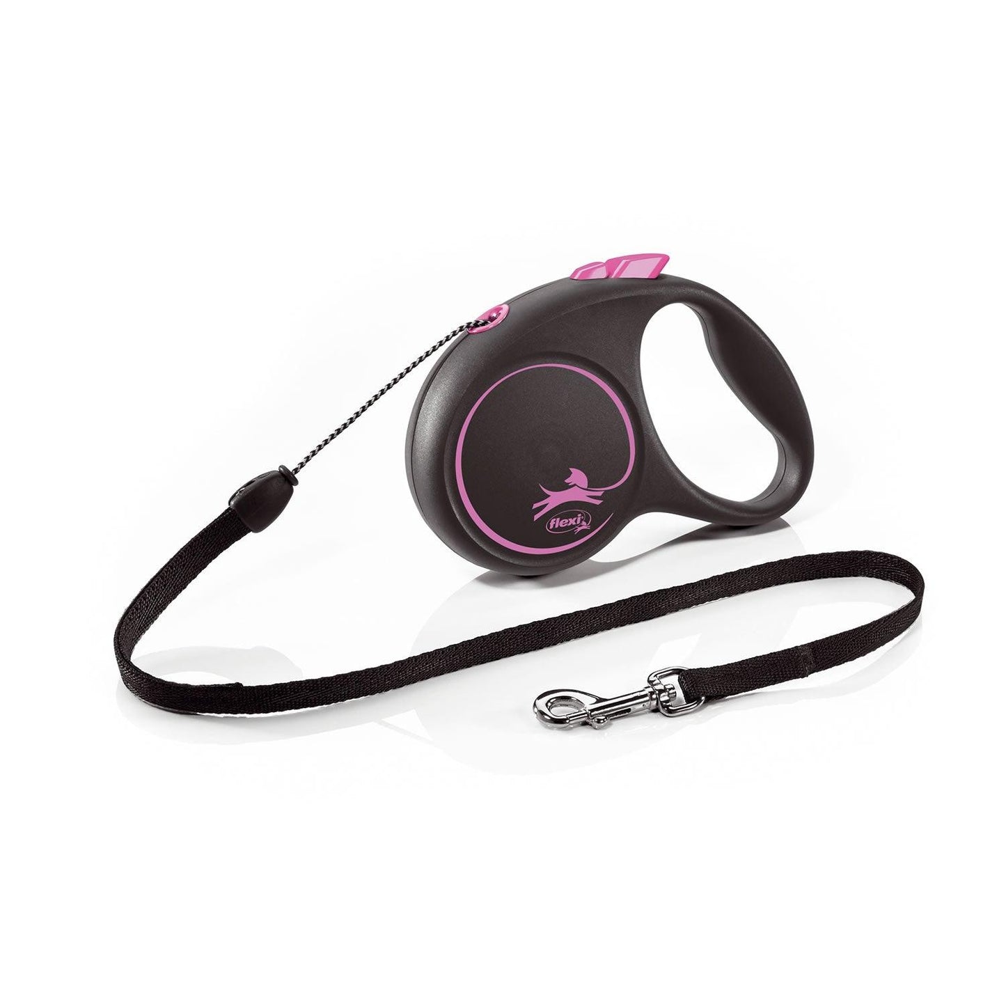 Flexi Black Design Cord Pink 5M Small - Ormskirk Pets