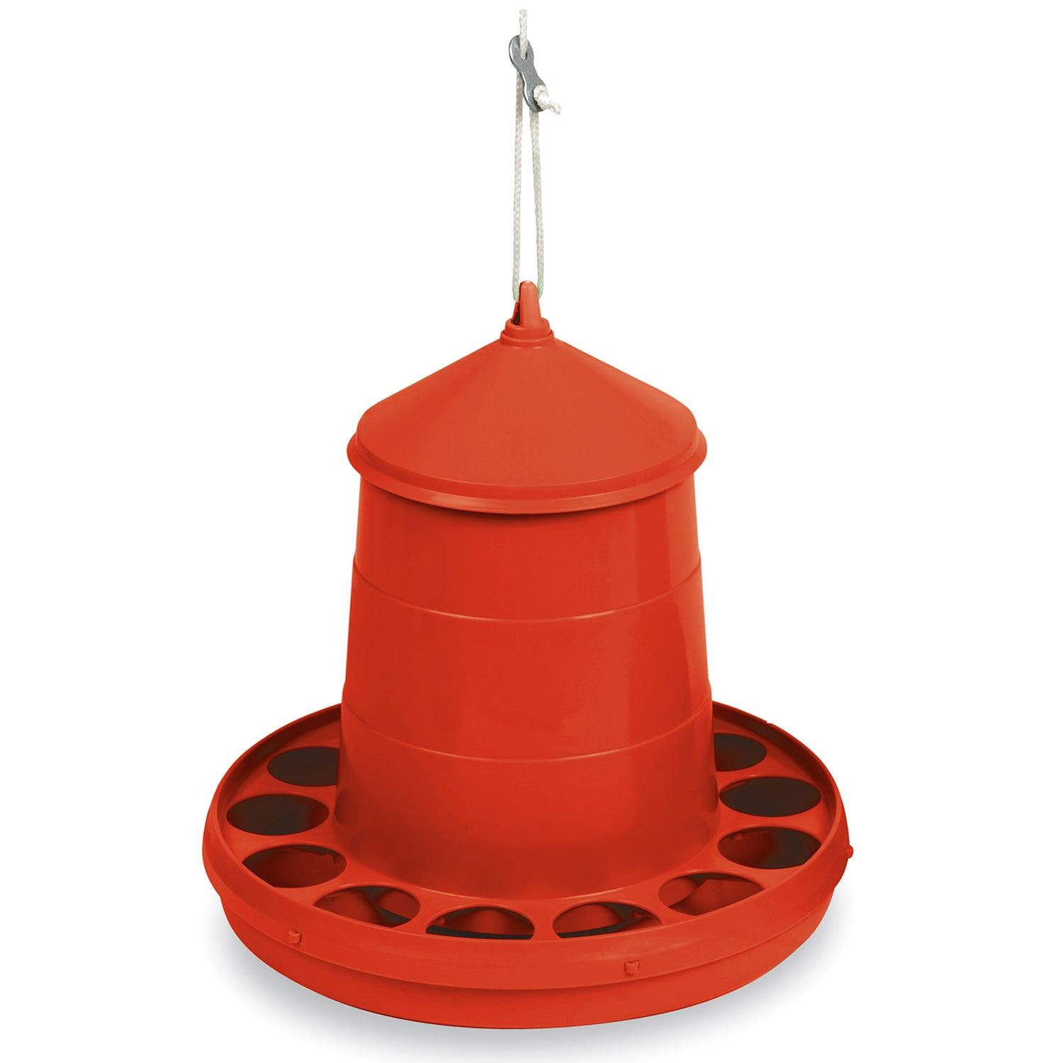 Gaun Poultry Feeder Plastic Red 2kg - Ormskirk Pets