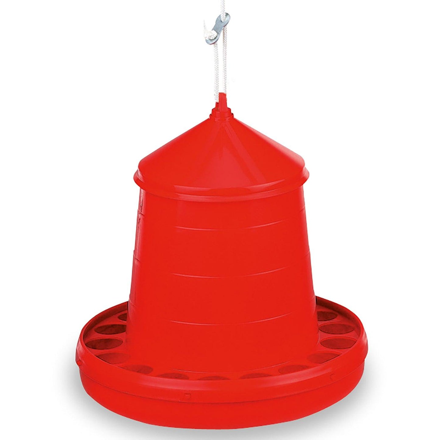 Gaun Poultry Feeder Plastic Red 4kg - Ormskirk Pets