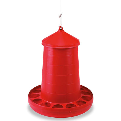 Gaun Poultry Feeder Plastic Red 16kg - Ormskirk Pets