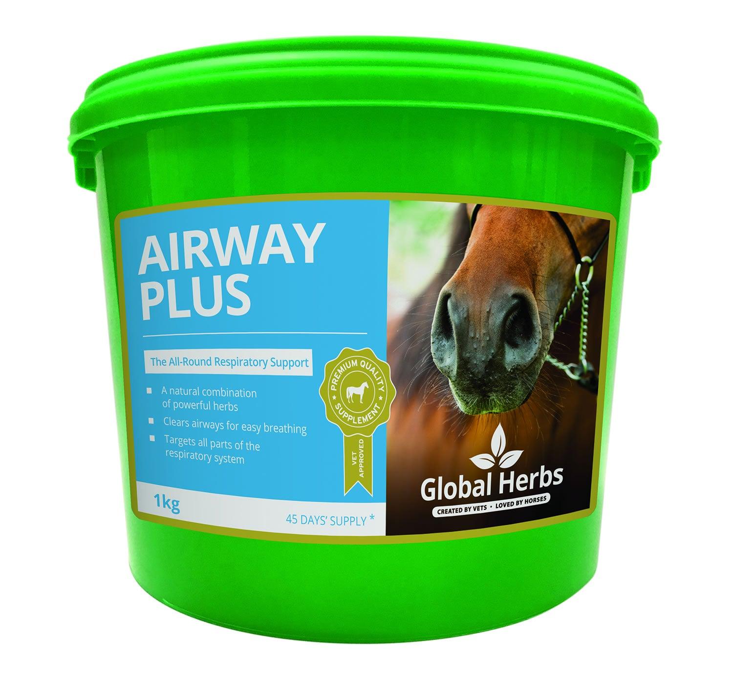 Global Herbs Airway Plus Powder 1Kg - Ormskirk Pets