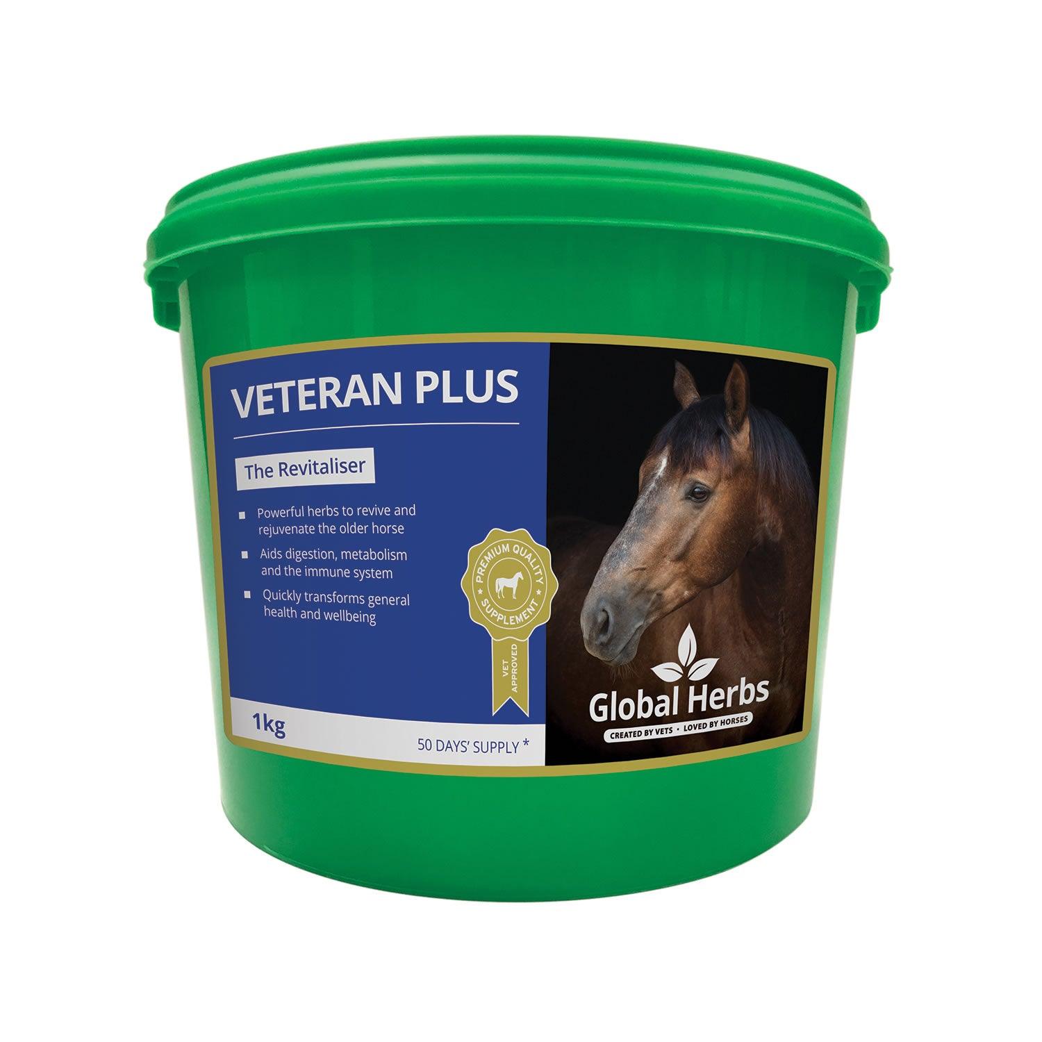 Global Herbs Veteran Plus 1Kg - Ormskirk Pets