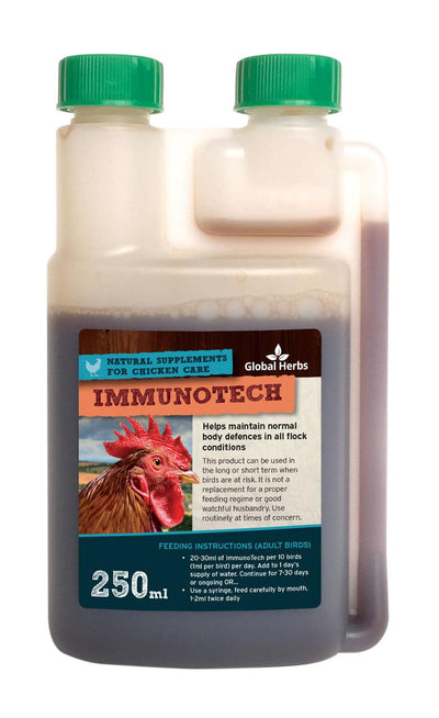 Global Herbs Poultry Immunotech 250ml - Ormskirk Pets