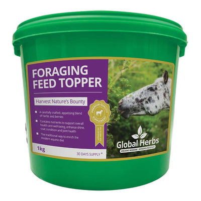 GLOBAL HERBS FORAGING FEED TOPPER 1 KG - Ormskirk Pets