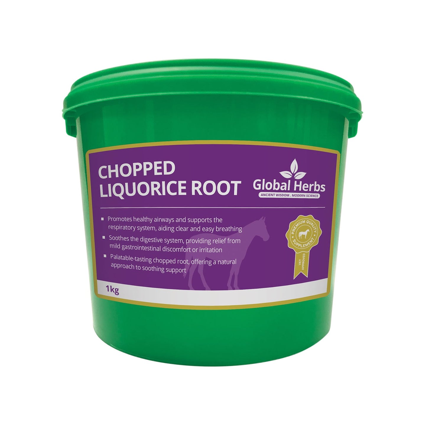 GLOBAL HERBS CHOPPED LIQUORICE ROOT  1 KG