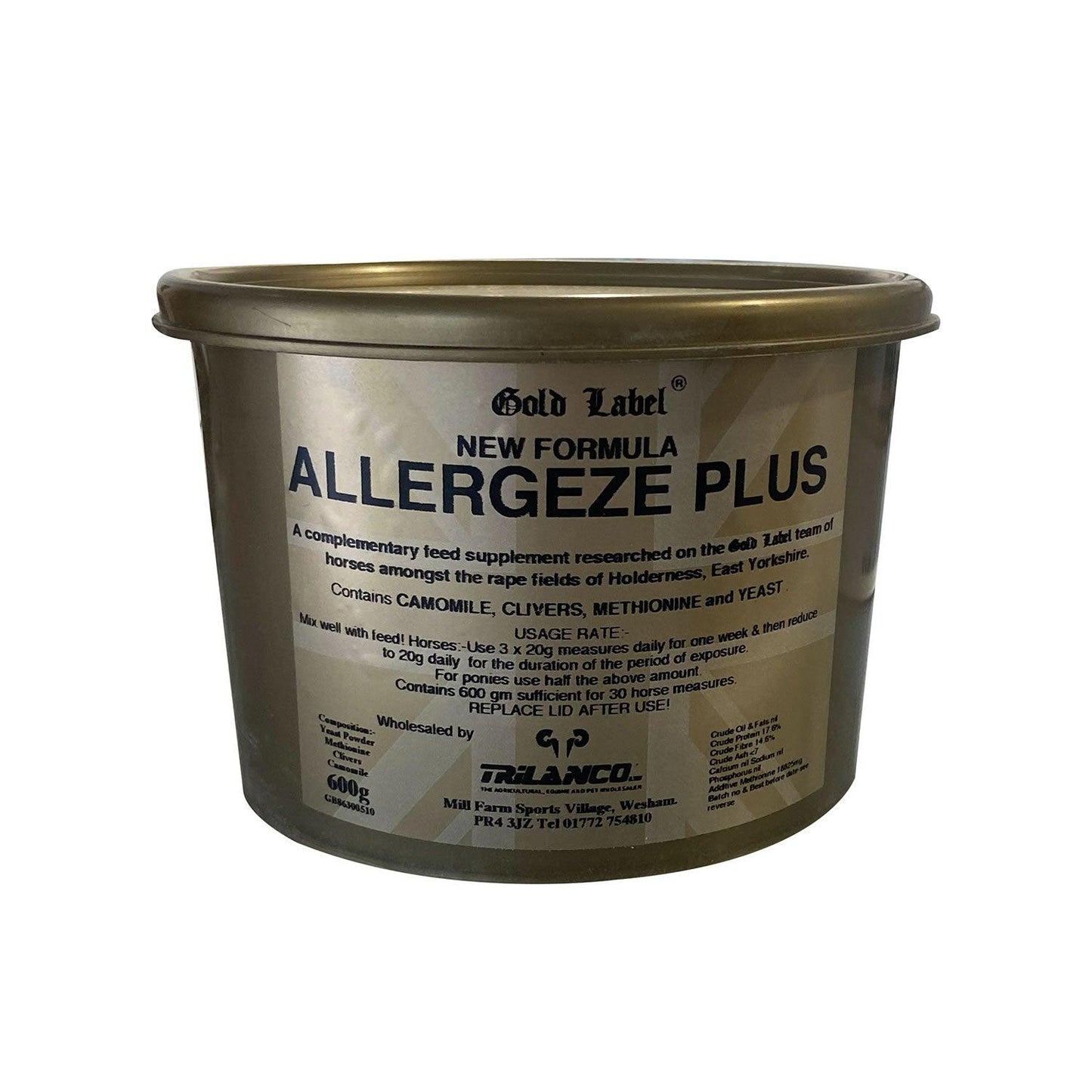 Gold Label Allergeze Plus 600G - Ormskirk Pets