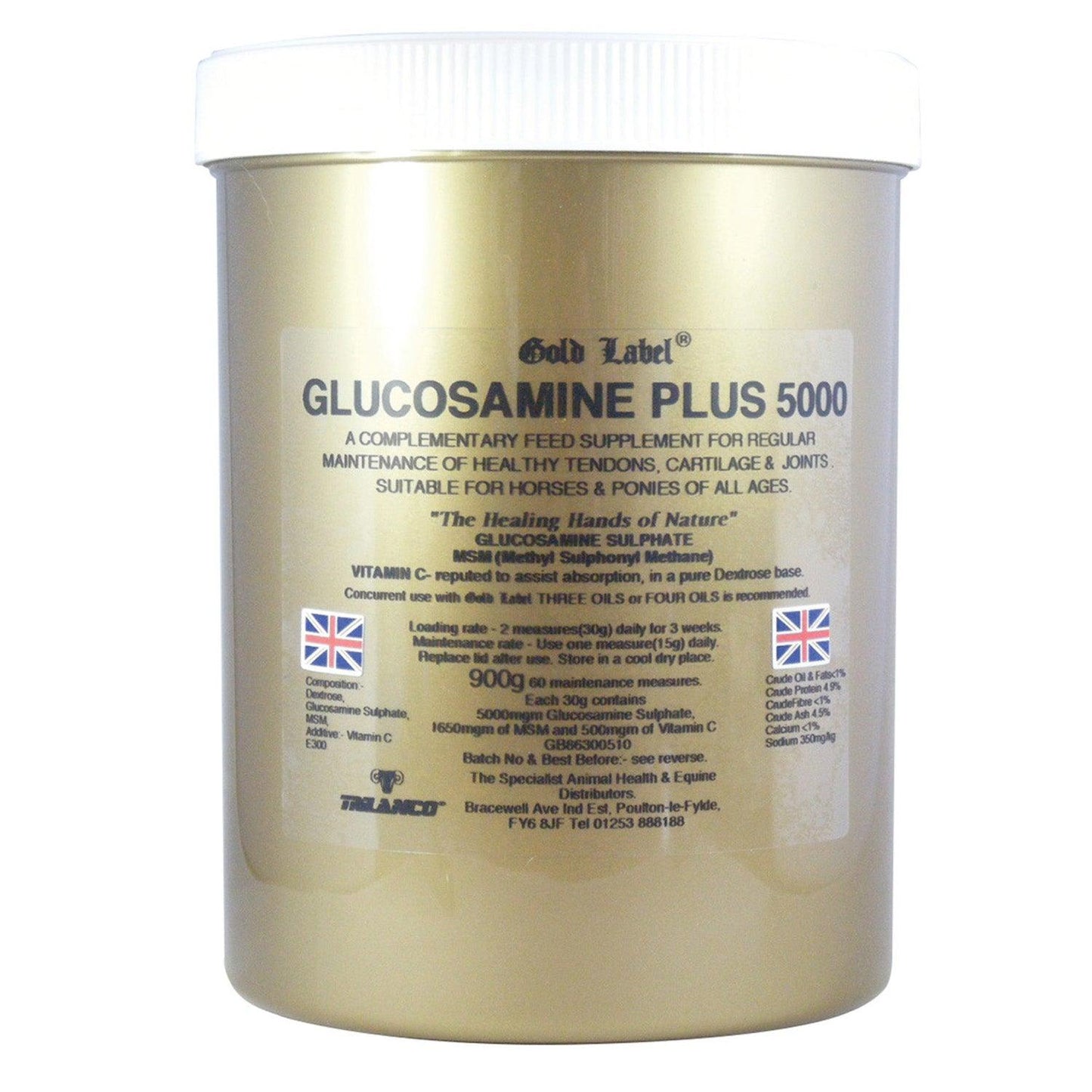 Gold Label Glucosamine Plus 50 900G - Ormskirk Pets